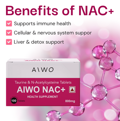 AIWO NAC+ 800mg – NAC & Taurine Antioxidant Support