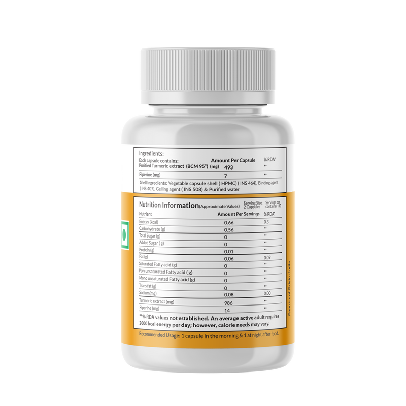AIWO Curcumin Rich 500mg (BCM-95®)