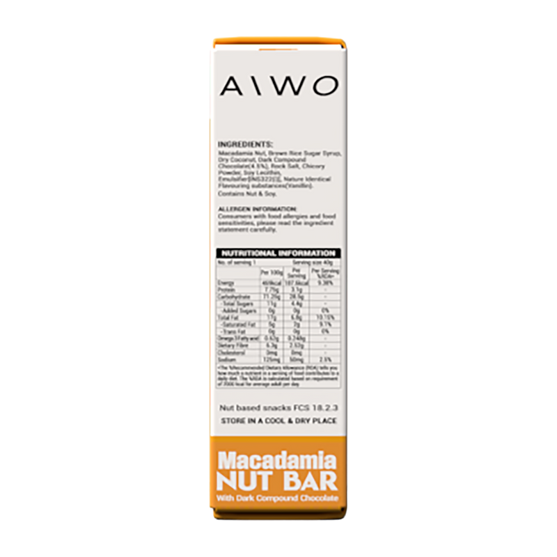 AIWO Macadamia Nut Bars